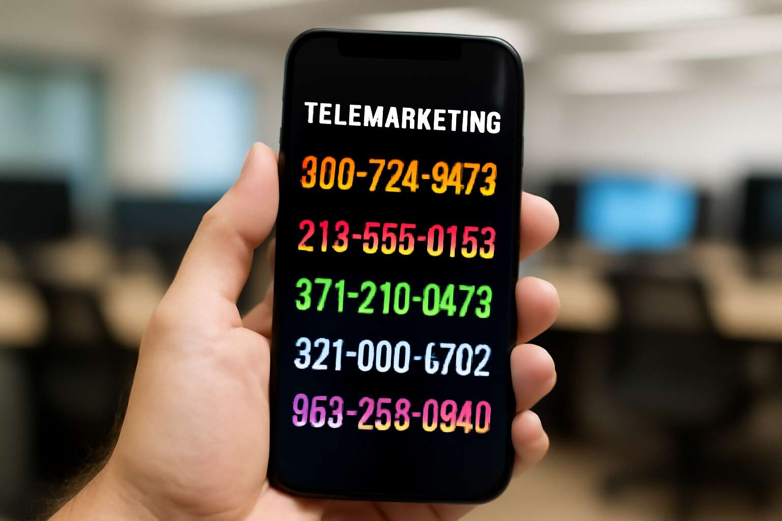 telemarketing number series